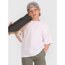Schlichtes Oversize-T-Shirt für Jungen 4F 4FJWAW25TTSHM2411-10S