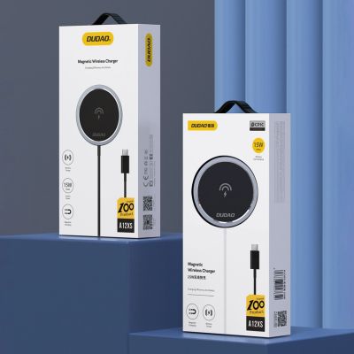 10. Dudao A12XS 15W MagSafe-kompatibles kabelloses Ladegerät – Schwarz