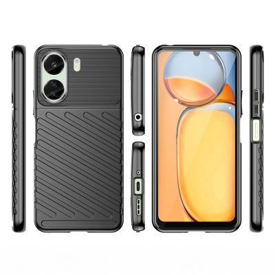 6. Thunder Case Panzerhülle für Xiaomi Redmi 13c - Schwarz