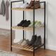9. Schuhregal mit 3 Ebenen, 38 x 32,5 x 70 cm, Bambus, hervorragende Haushaltsware