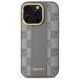 3. DKNY Leather Checkered Mono Pattern MagSafe-Hülle für iPhone 14 Pro – Beige