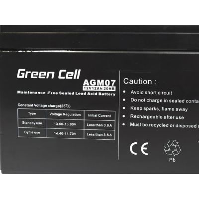 2. GREEN CELL GEL-BATTERIE AGM07 12V 12AH