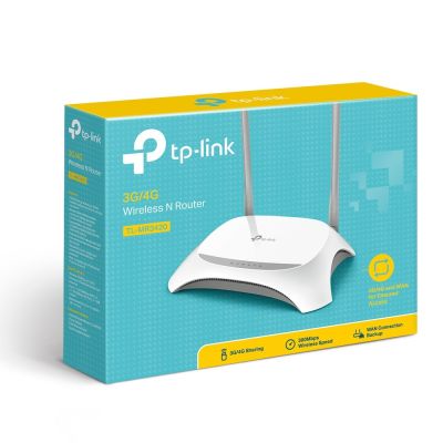 5. TP-Link TL-MR3420 WLAN-Router Fast Ethernet Single Frequency (2,4 GHz) Schwarz, Weiß