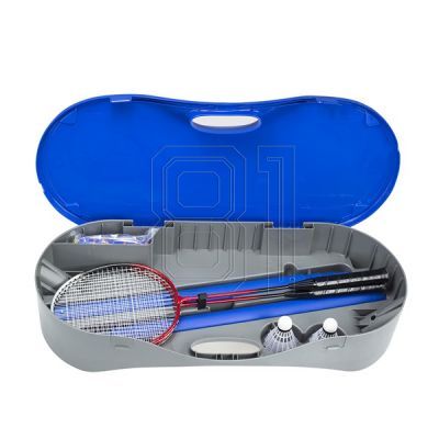 39. 2er-Set Schläger + Badmintonnetz + Tennisnetz ZSB 2in1 