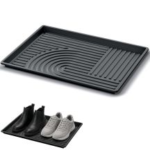KLEINER SCHUHABSTÄNDER MIT ABTROPFEN, TASSY DRY PAD, SCHWARZ, PROSPERPLAST