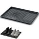 KLEINER SCHUHABSTÄNDER MIT ABTROPFEN, TASSY DRY PAD, SCHWARZ, PROSPERPLAST