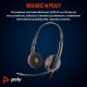 75. Poly Blackwire 3220 Stereo USB-C Headset (schwarz) + USB-C/A Adapter (Großpackung) 8X2J9A6