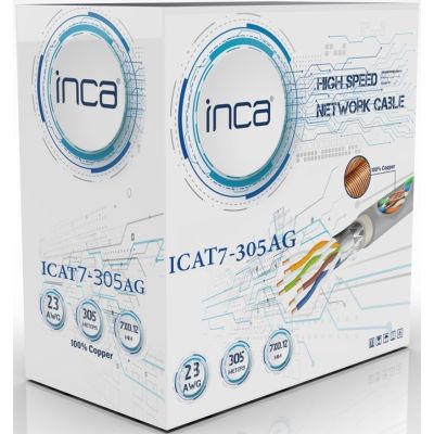 3. INCA ICAT7-305AG S/FTP1 Ethernet-Kabel 23 AWG CAT7 305M Kabel