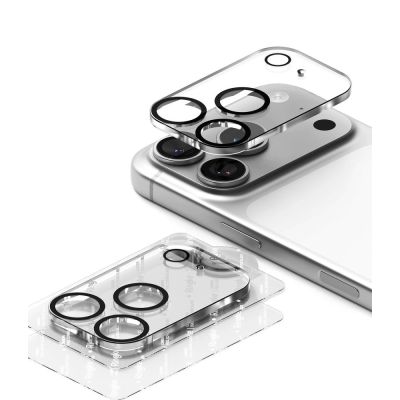 3. Ringke Kamera-Vollschutzfolie aus gehärtetem Glas (2er-Pack) für iPhone 18 Pro Max – Schwarz