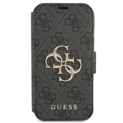 2. Guess GUBKP13X4GMGGR iPhone 13 Pro Max 6,7" grau/graues Buch 4G Big Metal Logo