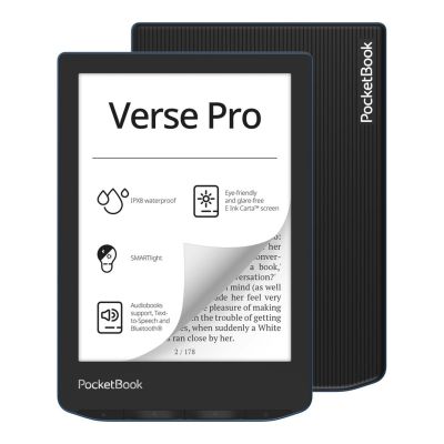 17. PocketBook Verse Pro 634 6" 16GB Wi-Fi Azure Blue E-Book-Reader