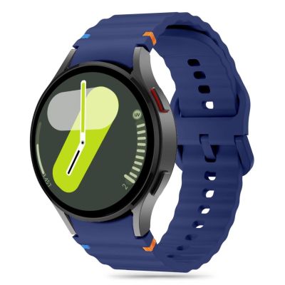 Tech-Protect Silikon-Sportarmband für Samsung Galaxy Watch 4/5/5 Pro/6/7/FE – Blau