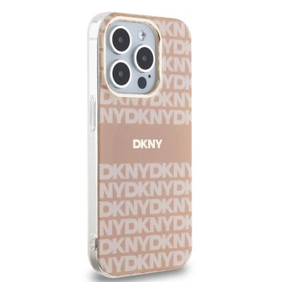 4. DKNY IML Mono & Stripe MagSafe Hülle für iPhone 14 Pro – Rosa