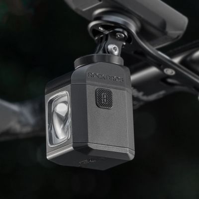 3. Rockbros M8 1600lm Fahrrad-Frontlicht mit Fernbedienung, 10 m Reichweite, wiederaufladbarem 4000 mAh Akku – Schwarz