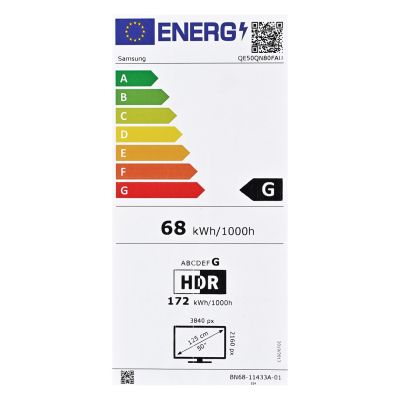 20. Samsung QE50QN80F Neo QLED 50'' 4K Ultra HD Tizen Dolby Atmos DVB-T2 Silberner Fernseher