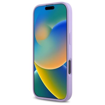5. Guess Saffiano MagSafe Hülle für iPhone 16 Pro Max – Lila