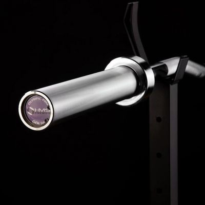 7. Olympiastange 13,5 kg / 1500 mm mit HMS GOL200 Klemmen