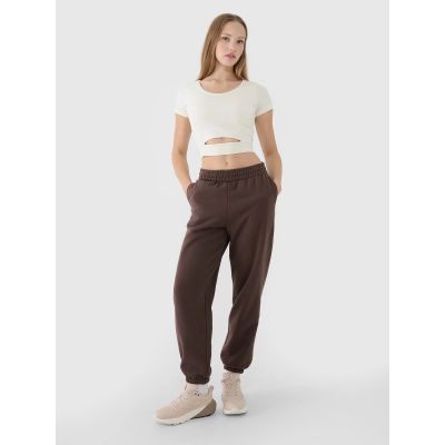 2. Damen Crop Top schlichtes T-Shirt 4F 4FRSS25TTSHF2695-11S