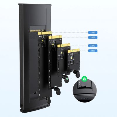 6. Ugreen CM578 15512 Gehäuse für M.2 NVMe 10 Gbit/s Laufwerk – Schwarz + USB-C/USB-A-Kabel + USB-C/USB-C-Kabel