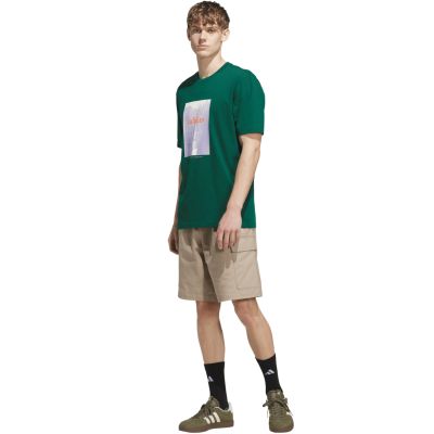 6. adidas Herren-T-Shirt mit Wasserfall-Grafik, Grün, KS2173