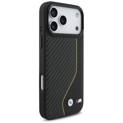 4. BMW M Carbon Line & Logo MagSafe Case für iPhone 17 Pro Max – Gelb