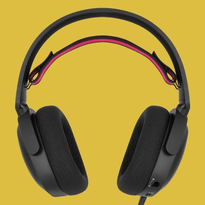 2. GAMIAC HS71 Kabelgebundenes Gaming-Headset mit Kopfbügel, USB Typ-C, Schwarz