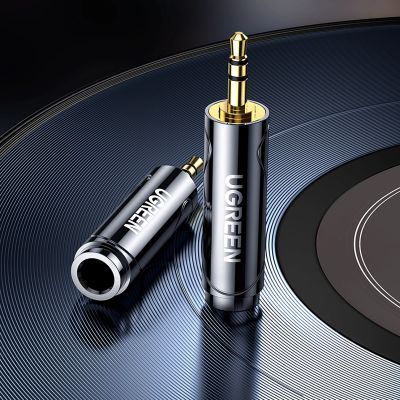 12. Ugreen Adapter 3,5-mm-Audioadapter (männlich) auf 6,35-mm-Miniklinke (weiblich) grau (AV168)