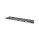 Hochdichtes Patchpanel 19 Zoll, 24x RJ45, LSA-Level, Cat. 6A, geschirmt, 0,5 HE, schwarz, Kabelführung