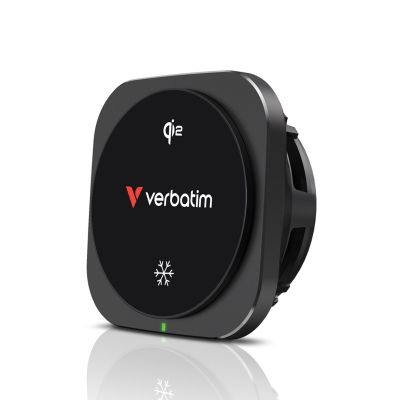 6. Verbatim Charge 'n' Drive Qi2 Smartphone Schwarz USB Kabelloses Laden Schnellladen Automatisch