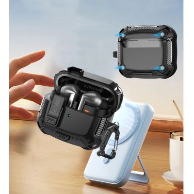 8. Tech-Protect Silikon-Hakenhülle für Samsung Galaxy Buds 3 / 3 FE / 3 Pro - Schwarz