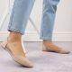 9. Jezzi W EVE59B beige Ballerinas mit spitzer Zehenpartie 