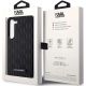 8. Karl Lagerfeld Saffiano Mono Metal Logo Hülle für Samsung Galaxy S24+ – Schwarz