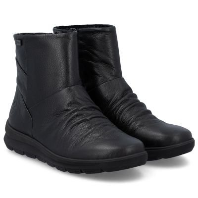 4. Rieker Z0066-00 Wasserdichte, gefütterte Damen-Lederstiefel, Schwarz