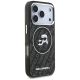 4. Karl Lagerfeld IML Glitter Karl&Choupette Heads Logo MagSafe Case für iPhone 17 Pro - Schwarz