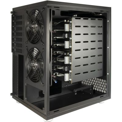 7. Inter-Tech Geh Mini IPC NAS-8 ITX, Micro-ATX, ATX 240x295x362 Gehäuse