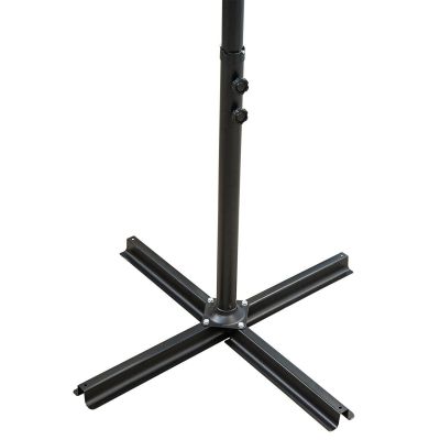 11. 300 cm Faltbarer Gartenschirm an einem Bügel, Anthrazitgrau