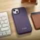 25. iCarer CE Premium Leather Folio Case iPhone 14 Plus Magnetic Flip Leather Folio Case MagSafe Dark Purple (WMI14220715-DP)