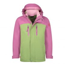 Trollkids Mädchen Bryggen 3in1 Jacke Malvenrosa/Pistaziengrün/Wildrose (419-242)