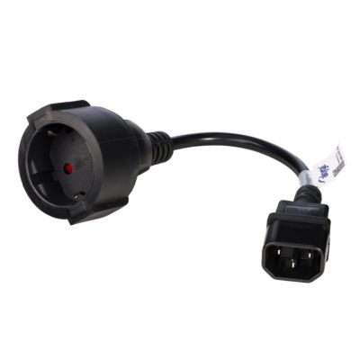 2. Akyga AK-PC-10A Kabel (C14 / IEC C14 / IEC 320 C14 M - Schuko F; 0,15 m; schwarz)