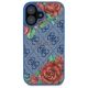 3. Guess GUHMP16SP4ROPEMCB iPhone 16 6,1" blau/blaues Hardcase 4G Flowers Print MagSafe