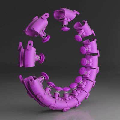 12. HULA-HOP-SET HHW12 VIOLET MIT MUTTERN UND HMS-GEWICHT + GÜRTEL BR163 SCHWARZ ÜBERGRÖSSE