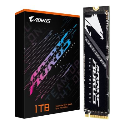 4. Gigabyte AORUS 7300 SSD 1 TB M.2 NVMe Gen4 7300/6000 MB/s