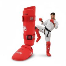 Karate WKF RED Schienbein- und Fußschützer | MOOTO