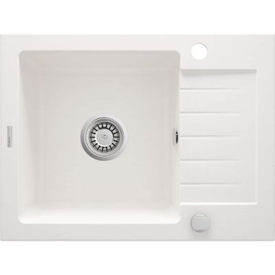 Deante 1-Becken-Spülbecken Zorba mit kurzer Abtropffläche 44 x 58 cm Alabaster (ZQZ_A11A)