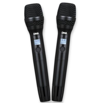9. DNA XMIC 2 – Drahtloses Dual-Set bestehend aus 2 Handmikrofonen und einem Empfänger, UHF-Band 518–542 MHz