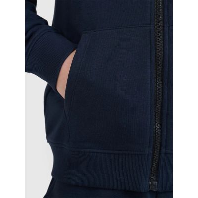 6. Jungen-Sweatshirt mit Reißverschluss und Kapuze 4F 4FJWSS25TSWSM1714-31S