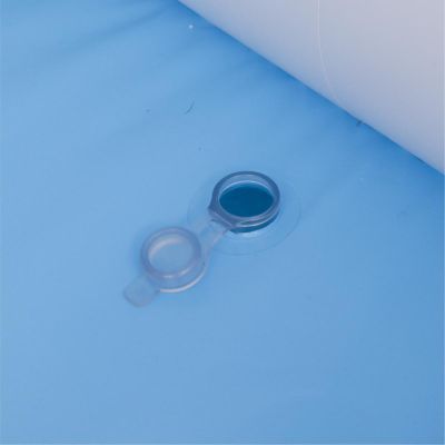 25. Aufblasbarer Familienpool, rechteckig, 2-Ringe, Regenbogen, 195 x 140 x 47 cm, 51470