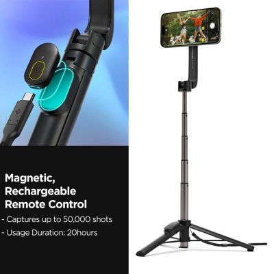 10. Spigen S571W MagSafe Bluetooth-Selfie-Stick mit Stativ – Schwarz