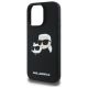 6. Karl Lagerfeld Silikonhülle Heads Print MagSafe für iPhone 16 Pro Max - Schwarz