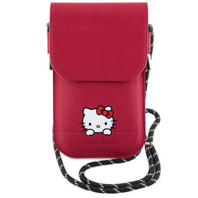 2. Hello Kitty Daydreaming Cord-Tasche aus Leder – Rosa